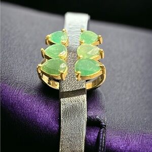 Aventurine Gold Ring